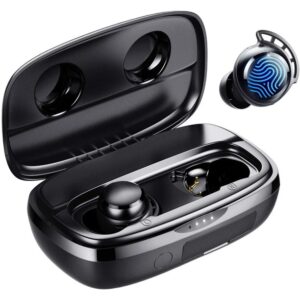 Wireless Smart Earbuds with Built-in Mic and Touch Control